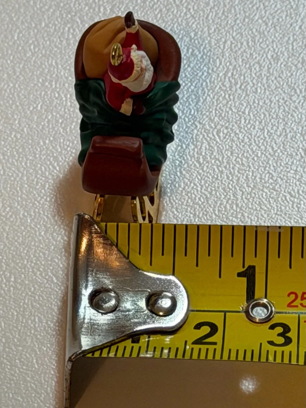 Vtg 1996 Hallmark Keepsake Miniature Ornament The Night Before Christmas Santa